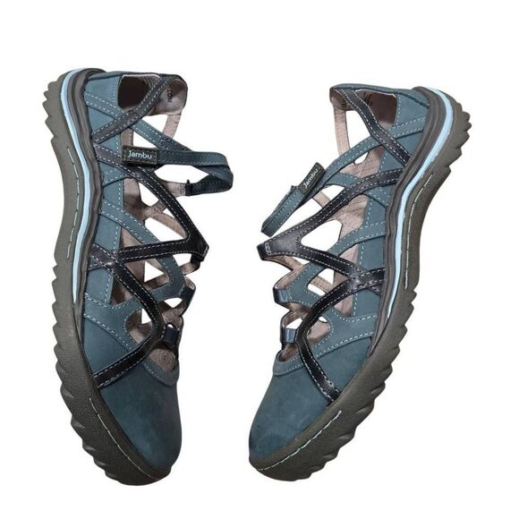 Jambu Tangriene Walking Shoes Women's 11M Green Adjustable Oxford Sport Outdoor‎ - Picture 4 of 8